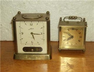 Vintage German Clama alarm clock and 1 other fixer 8 day West