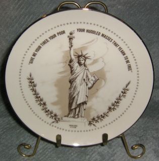 American Archives Collection STATUE OF LIBERTY Decorative Plate