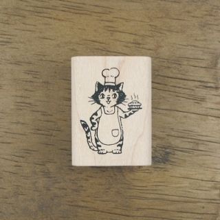 Decorative Stamps Rubber Stamp Patisserie Le Chat 02