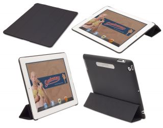 Devicewear Bridgeway Black iPad 3 Smart Cover +Back, Lock Magnet (New