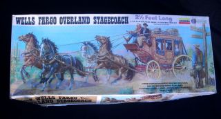 Wells Fargo Overland Stagecoach by Lindberg