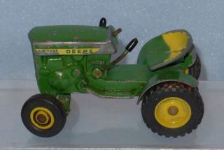 1960s Diecast JOHN DEERE Farm Tractor,Vintage Old Metal Toy