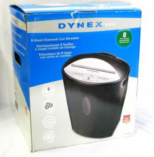 info dynex dx ps08dc09 8 sheet diamond cut paper shredder