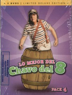 DVD Set Lo Mejor Del Chavo Del 8 Pack 4 SEALED New Limited Deluxe