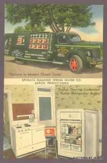 Ephrata PA Diamond Spring Water 1950s REO Delivery Truck