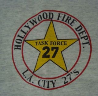 Hollywood Fire Dept Task Force 27 L A City 27s T Shirt