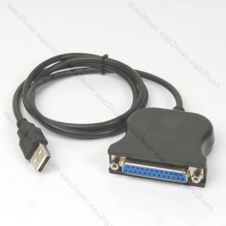 USB to 25 Pin DB25 Parallel Printer Cable Adapter New