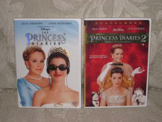 Disneys The Princess Diaries 1 2 Royal Engagement 2 DVD Set Lot Full