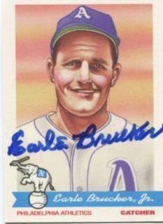 2009 Philadelphia Athletics Signed Earle Brucker 1948