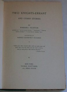  Harriet Roosevelt Richards Barbara Yechton book 1894 1st ed