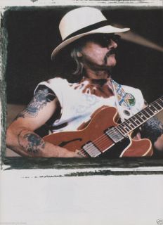 Dickey Betts The Allman Brothers 335 Guitar Print Ad