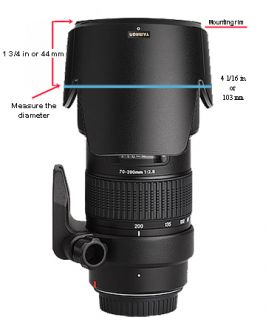 Lens Bumper Measurement Instructions – Using With a Lens Hood.