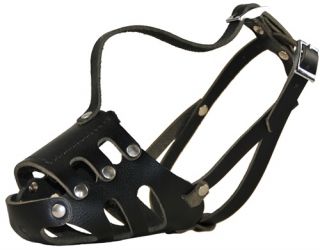 Peacekeeper Dean Tyler Leather Comfortable Dog Muzzle