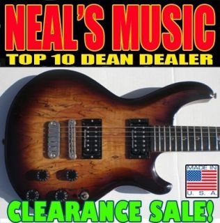 Dean USA Hardtail Exotic Wood Spalted Maple Top Guitar Gibson Guitar
