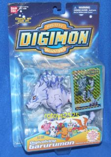 Digimon Digivolving Garurumon Weregarurumon New RARE