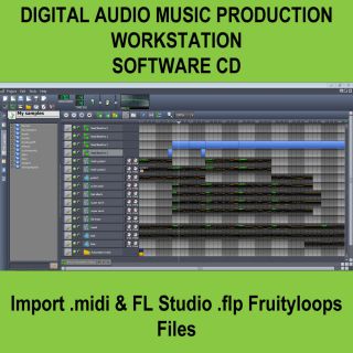Music Producer Digital Audio Workstation Software CD Import MIDI FL