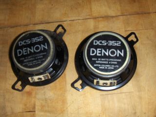 Pair DCS 352 Denon Max 30W 3 1 2 Two Way Car Speakers