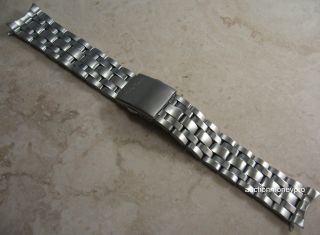  Push Button Deployment Buckle Clasp Bracelet 20mm Watch Band