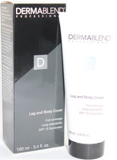 Dermablend Professional 3 4 oz Leg and Body Cover SPF 15 Sunscreen New