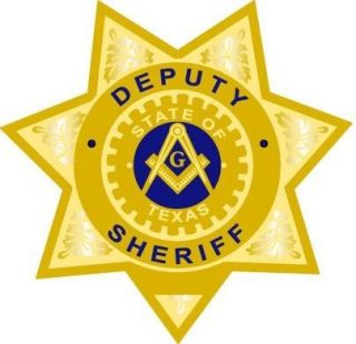 Masonic Texas Deputy Sheriff Lapel Pin