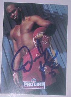 Derrick Thomas KC Chiefs Signed 1991 Proline Card NFL