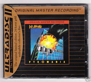 Def Leppard Pyromania Factory SEALED MFSL Ultradisc II 24 KT Gold CD