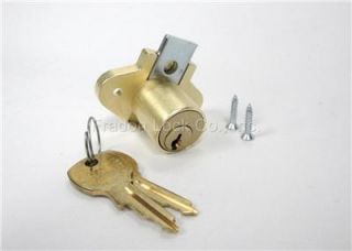 National C8163 Satin Brass Pin Tumbler Desk Drawer Lock