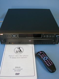 RCA RC5910P 5 DISC DVD PLAYER CHANGER W REMOTE & ORIGINAL INSTRUCTIONS
