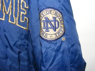 University of Notre Dame Pro Player Jacket Size L Excellent LN
