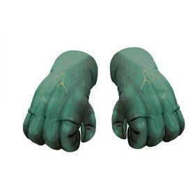  Hands Gloves Plush Costume Fists from Disguise Soft NIP Green