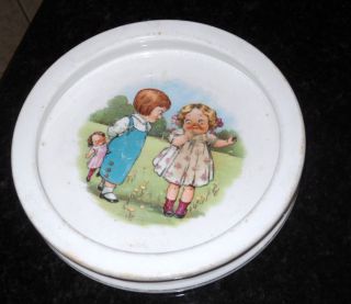 1900s Buffalo Pottery Childs Dish Dolly Dimples Campbells Soup by