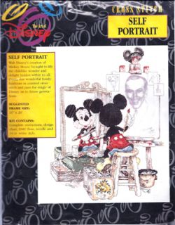 Cross Stitch Kit Disney of Self Portrait Mickey Mouse