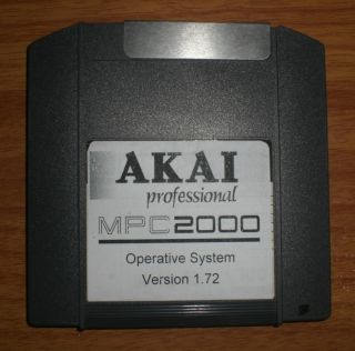 100MB ZIP Akai MPC 2000 Operating System Start Up Disk OS V1 72