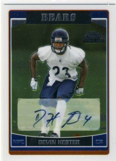 Devin Hester 2006 Topps Chrome Rookie Autograph