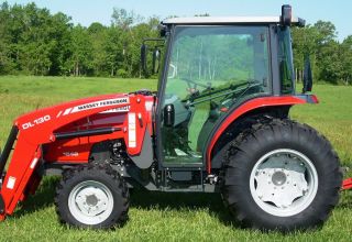 NEW Massey Ferguson 1648 cab 47 HP 4WD loader outlifts Deere and
