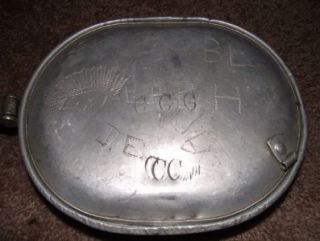 Pre WWII Civilian Conservation Corps Mess Kit Engraved with CCC and