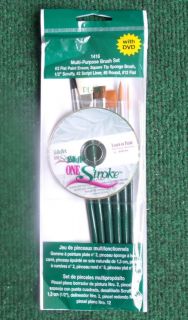 Donna Dewberry FOLKART ONE STROKE PAINT SET (6)   PF1416 with DVD