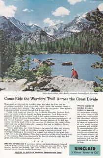1959 Sinclair Oil Vintage Print Ad The Great Divide