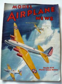  Model Airplane News Magazine November 1940 Douglas B 19 Bomber