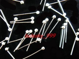  500pcs Silver Plating Metal Pins 14 5mm