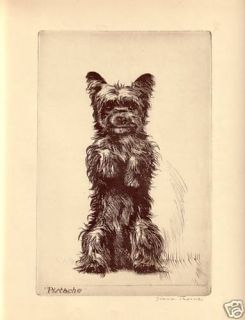 Diana Thorne Dog Bookplate Print Pistache 1935 Book