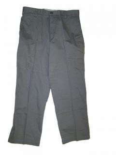 dockers mens dress pants black flat front