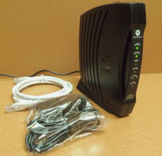 Motorola DOCSIS 2 0 SB5100 Modem with AC Adapter 612572073193