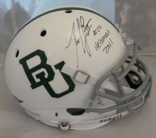 Robert Griffin III RG3 Autographed Baylor Bears White Proline Helmet w