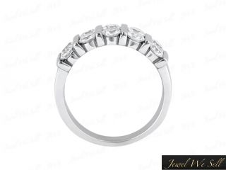 cut diamond wedding band ring 2 row channel h si2