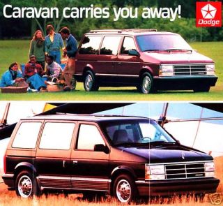 1988 Dodge Caravan Factory Brochure Grand Caravan