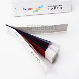  Blue/Red Strips Dental Articulating Paper 12 sheets/book 12 books/Box