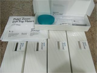 Zoom Teeth Whitening Dental Gel Kits 22% C. Peroxide + tray