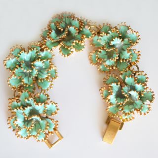 2012 New Jewelry Blue Carnation Flower J Crew Bracelet