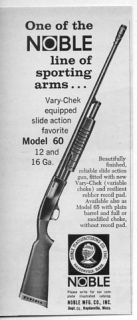 1962 Vintage Ad Noble Model 60 Shotguns Haydenville Massachusetts